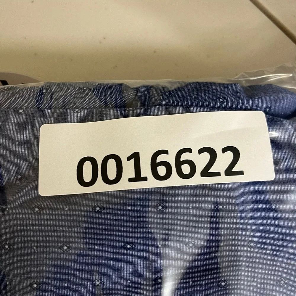 Banana Republic Mens Small Blue‎ Micro Diamond Stretch Soft Wash Slim Fit Shirt
